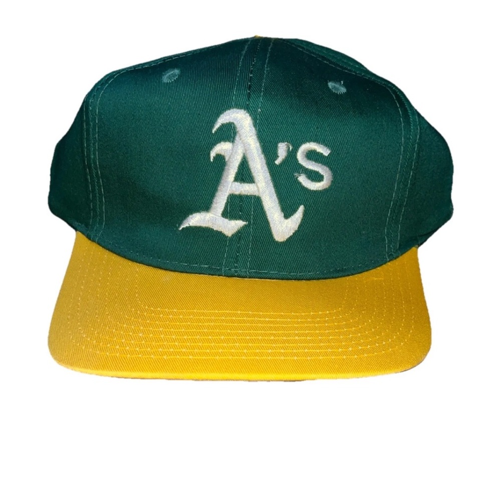NWT VTG 90s Oakland Athletics A’s Ed West Signatures Snapback Hat MLB Baseball